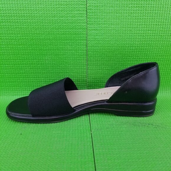 ✅Cabin Creek Black Slide Women's Size 7M Sandals W/Back Heel Front Strap 024-670 - Picture 8 of 16